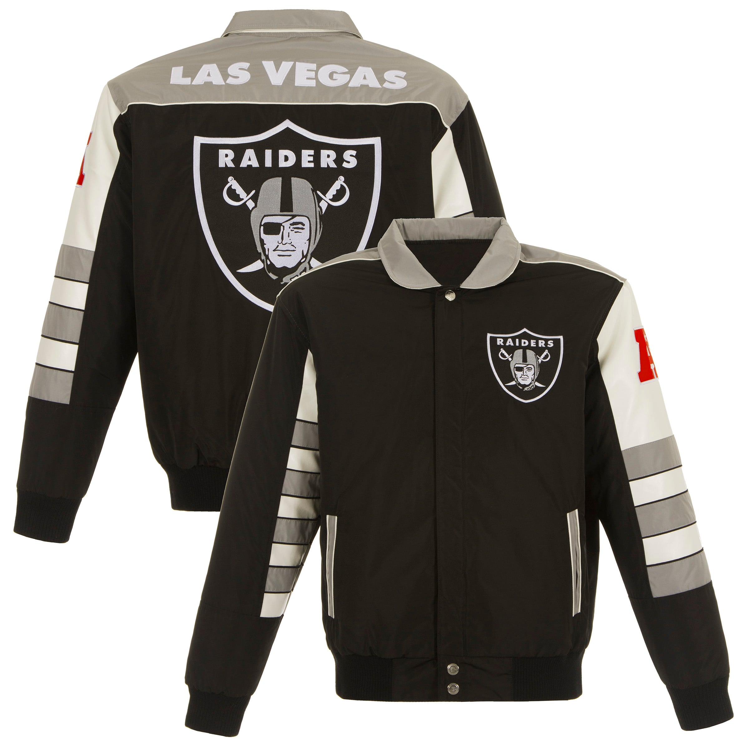 Men’s JH Design Black New York Giants Classic Reversible Full-Zip Jacket Men’s JH Design Black New York Giants Classic Reversible Full-Zip Jacket