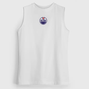 Women's lululemon White Edmonton Oilers All Yours Organic Cotton Tank Top