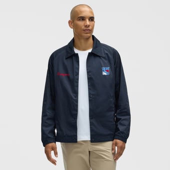 Men's lululemon True Navy New York Rangers Coaches Full-Button Jacket