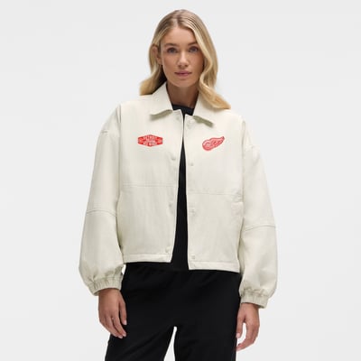 Women's lululemon Heathered Bone Detroit Red Wings Coach's Full-Button Jacket