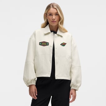 Women's lululemon Heathered Bone Minnesota Wild Coach's Full-Button Jacket