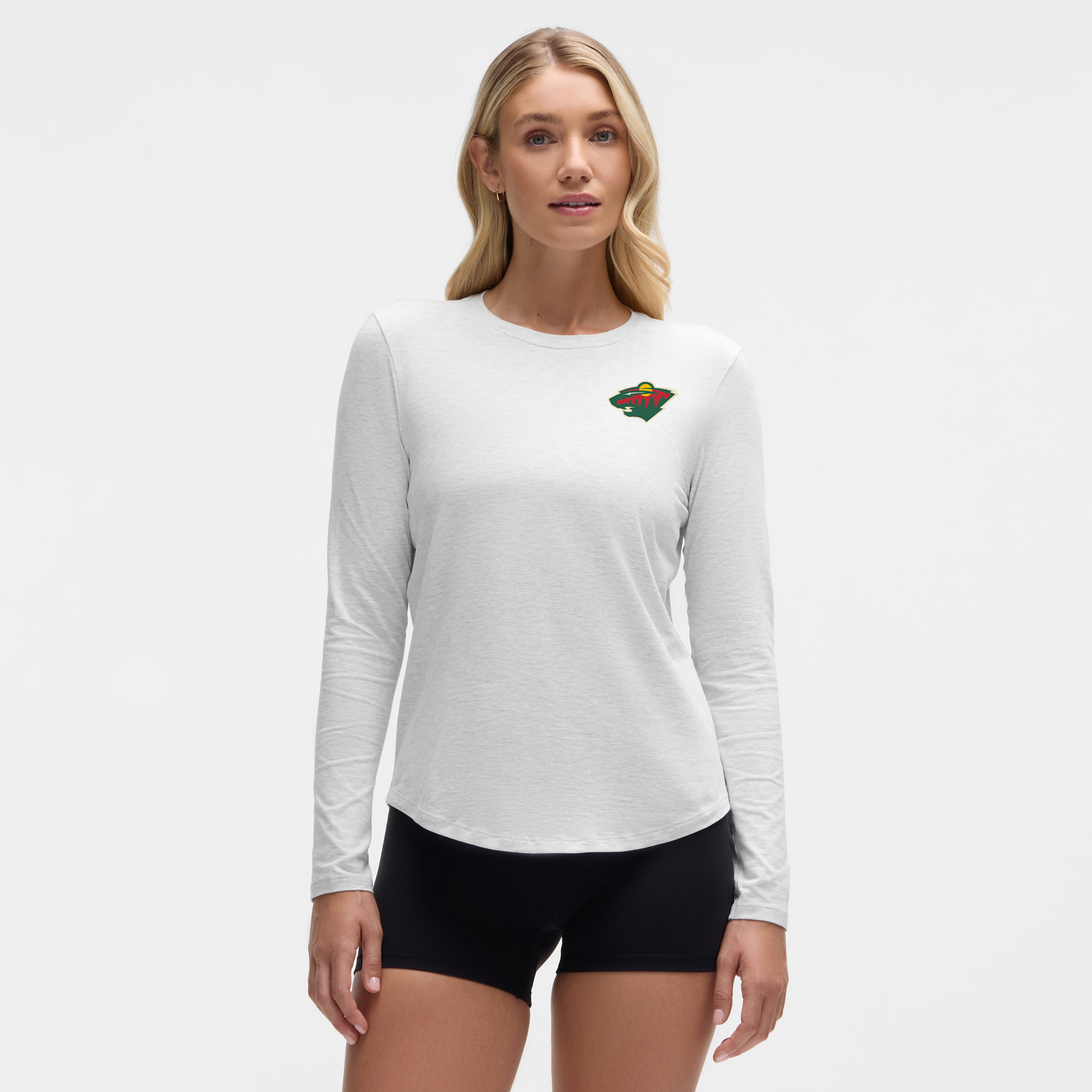 Women's lululemon Heathered Core Ultra Light Grey Minnesota Wild Love Long Sleeve T-Shirt