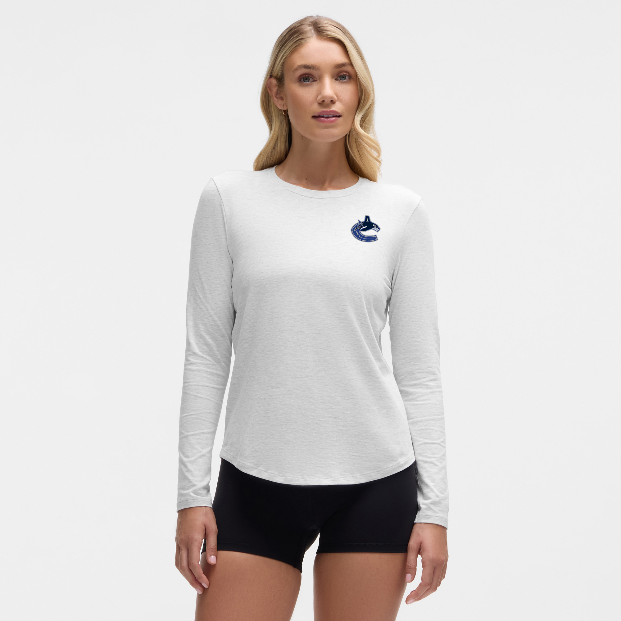 Women's lululemon Heathered Core Ultra Light Grey Vancouver Canucks Love Long Sleeve T-Shirt
