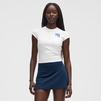 Women's lululemon White New York Rangers Baby T-Shirt