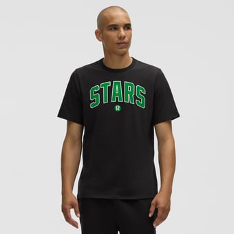 Men's lululemon Black Dallas Stars Organic Cotton Classic-Fit T-Shirt