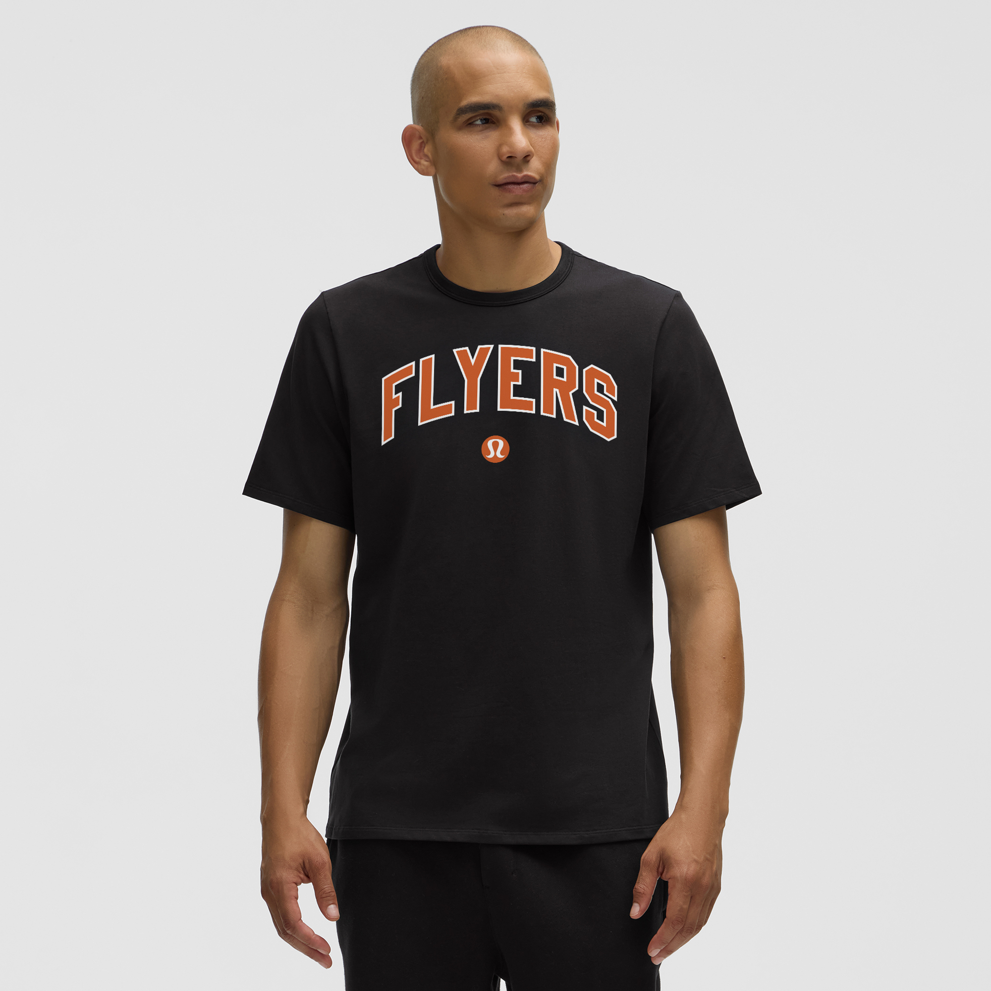 Men's lululemon Black Philadelphia Flyers Organic Cotton Classic-Fit T-Shirt