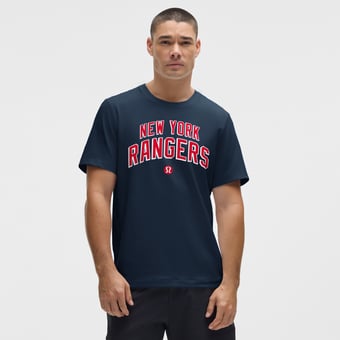 Men's lululemon Blue New York Rangers Organic Cotton Classic-Fit T-Shirt
