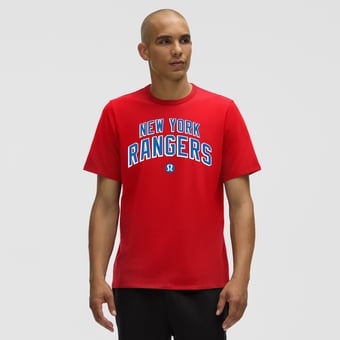 Men's lululemon True Red New York Rangers Organic Cotton Classic-Fit T-Shirt