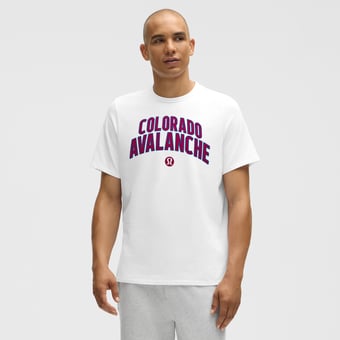 Men's lululemon White Colorado Avalanche Organic Cotton Classic-Fit T-Shirt
