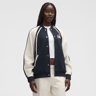 Women's lululemon True Navy Colorado Avalanche Scuba Oversized Full-Snap Varsity Jacket