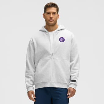 Men's lululemon Heathered Core Ultra Light Grey Montreal Canadiens Steady State Full-Zip Hoodie