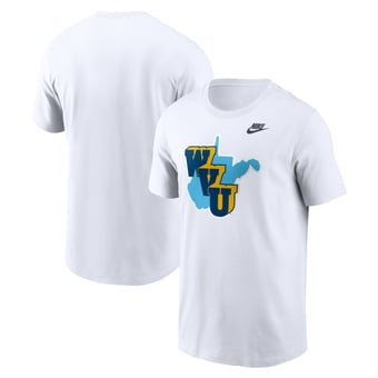 Men's Nike White West Virginia Mountaineers 1965 Throwback T-Shirt