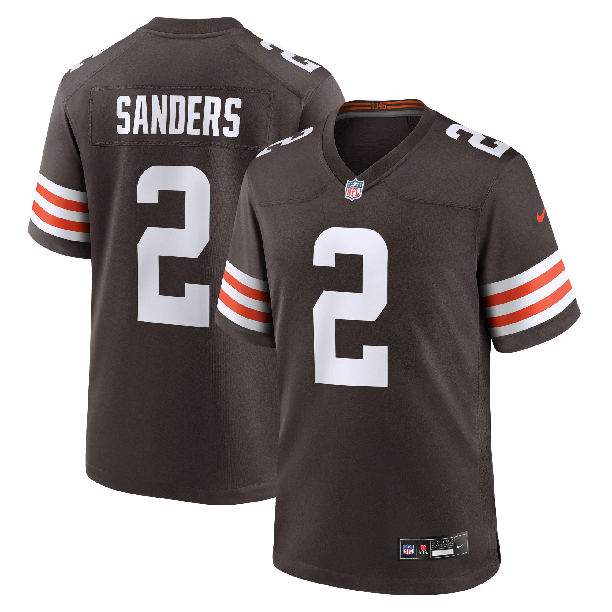 Maglia da casa Nike dei Cleveland Browns - Marrone - Shedeur Sanders - Ragazzi