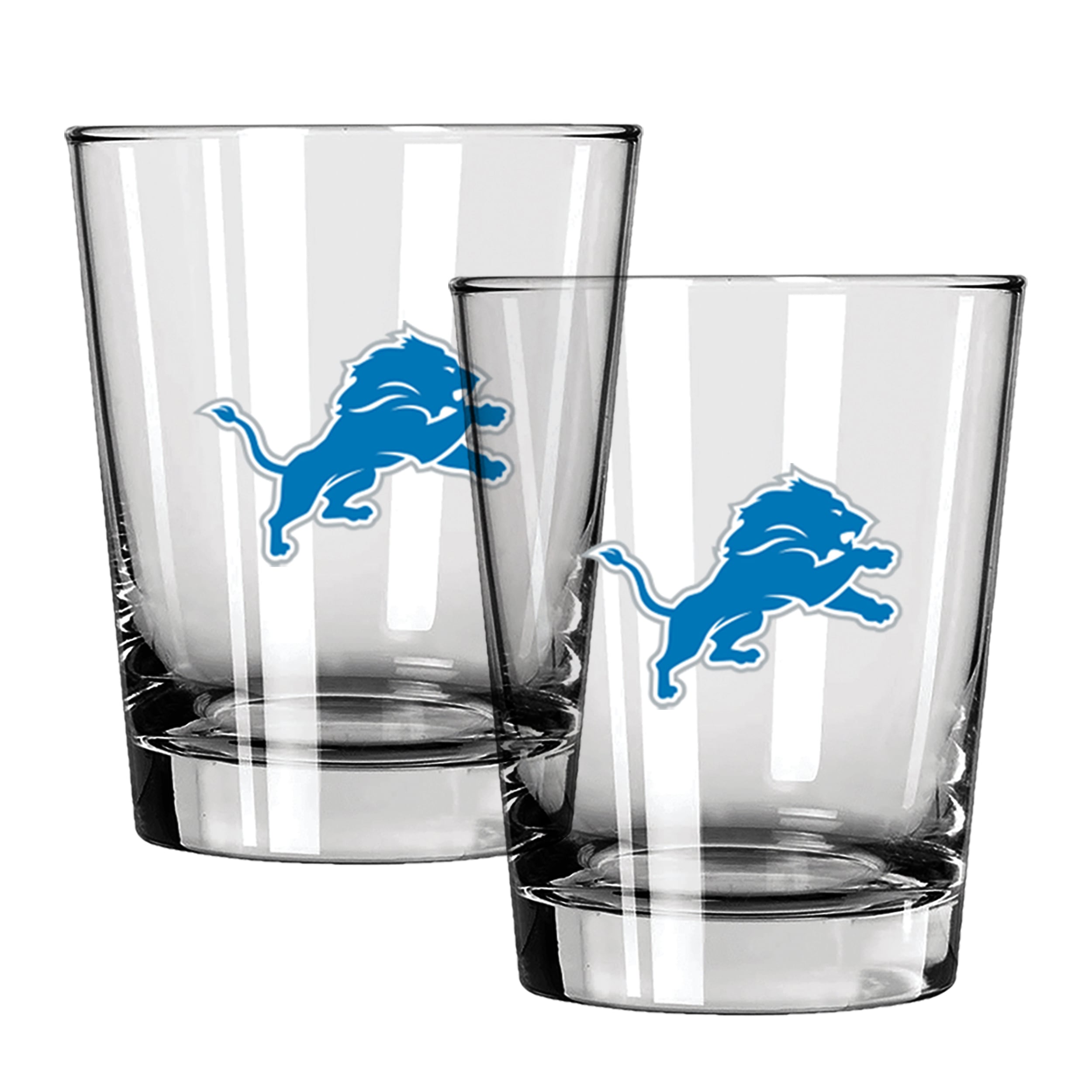 The Memory Company Detroit Lions 15oz. Two-Pack Rocks Glass Gift Set