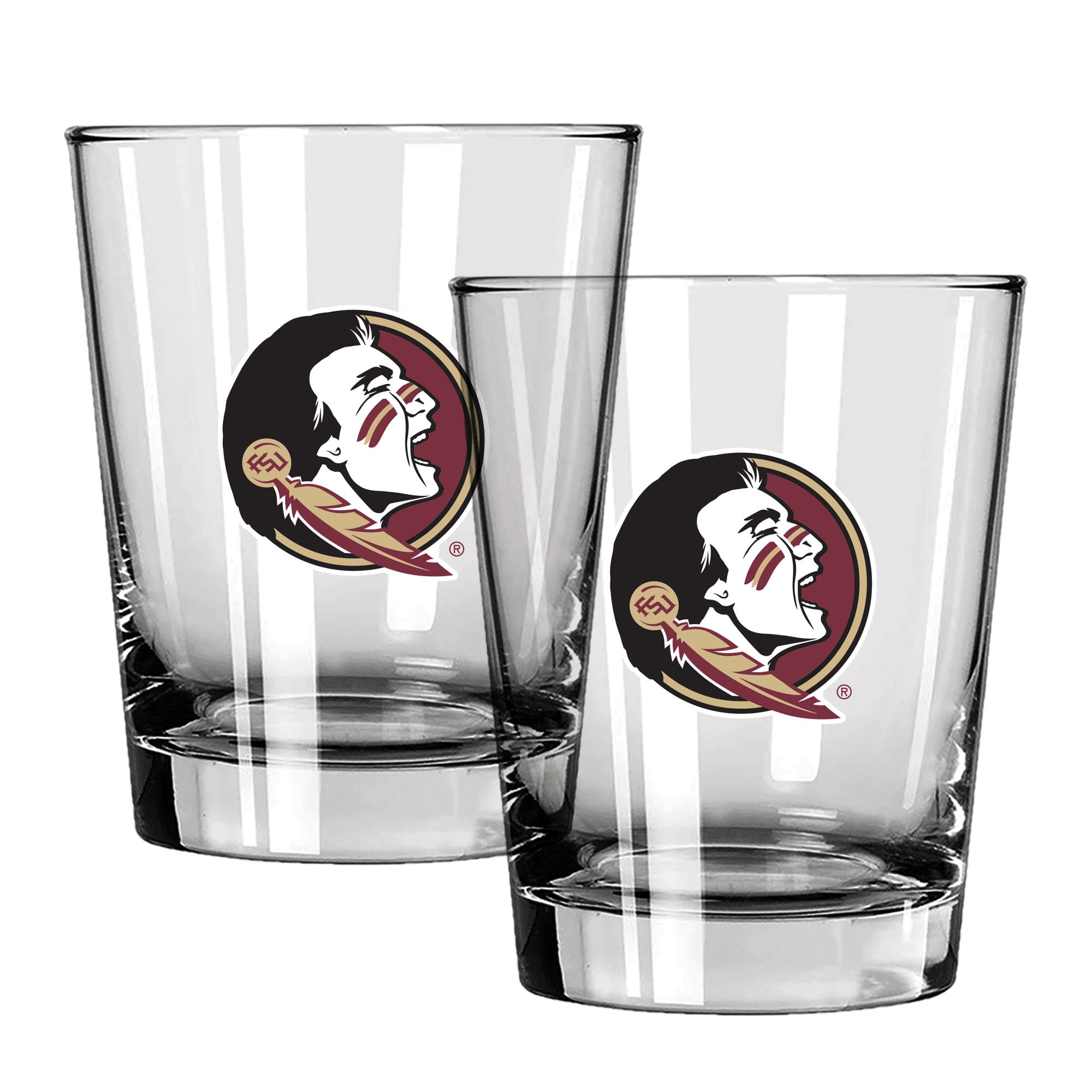 The Memory Company Florida State Seminoles 15oz. Two-Pack Rocks Glass Gift Set