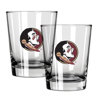 The Memory Company Florida State Seminoles 15oz. Two-Pack Rocks Glass Gift Set