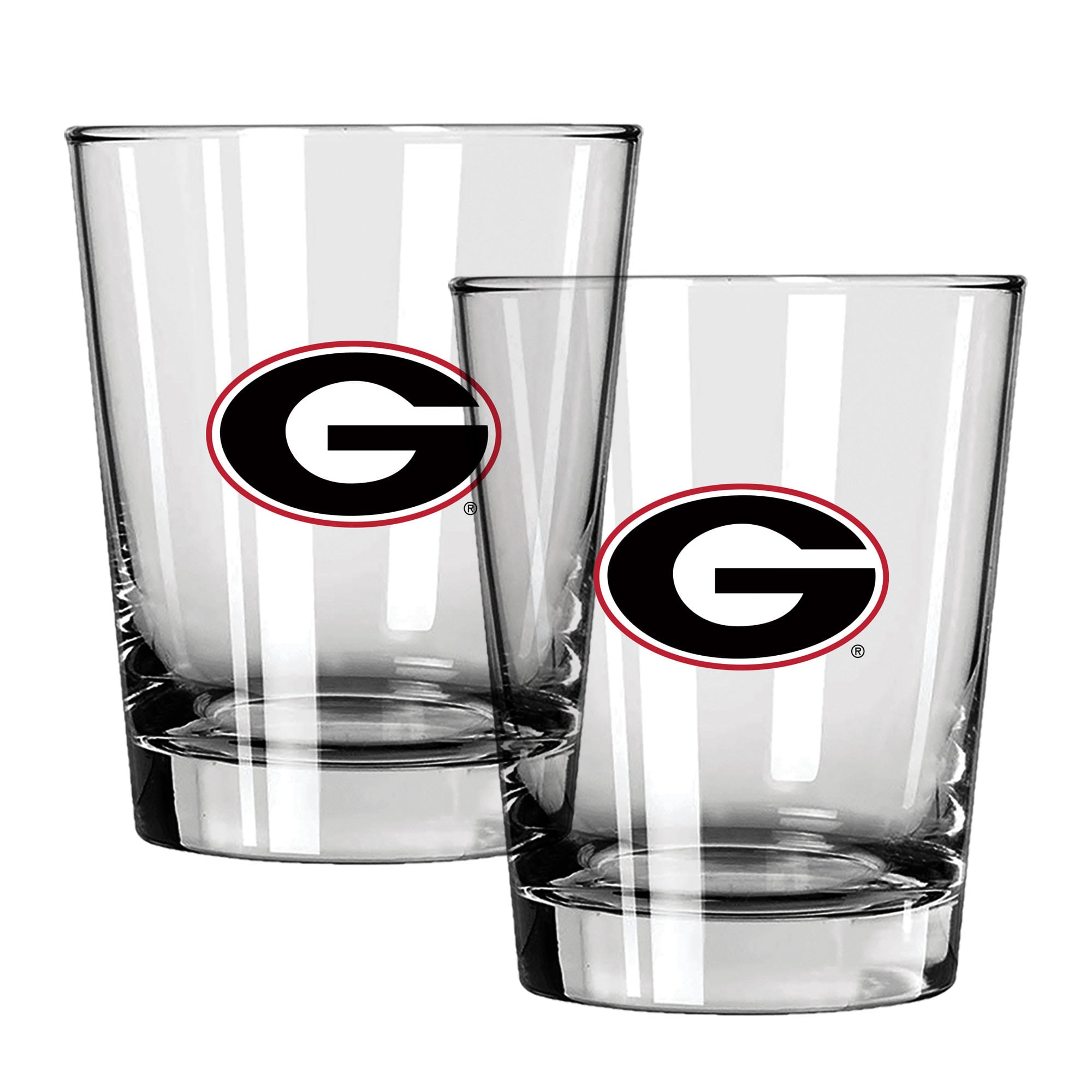 The Memory Company Georgia Bulldogs 15oz. Two-Pack Rocks Glass Gift Set