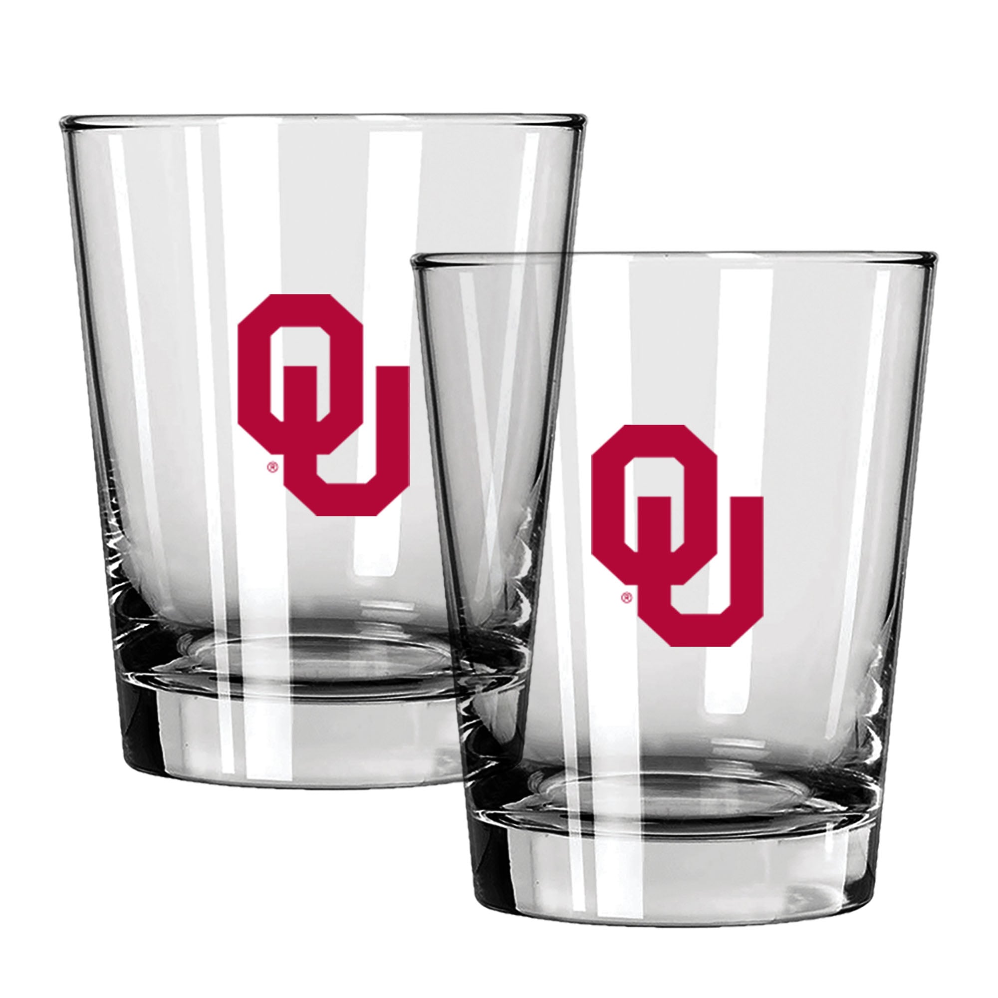 The Memory Company Oklahoma Sooners 15oz. Two-Pack Rocks Glass Gift Set
