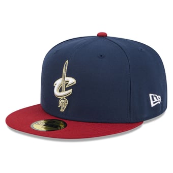 Men's New Era Navy/Red Cleveland Cavaliers 2025/26 Classic Edition Jersey Hook 59FIFTY Fitted Hat