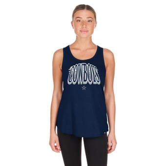 Women's New Era  Navy Dallas Cowboys Summer Tank Top