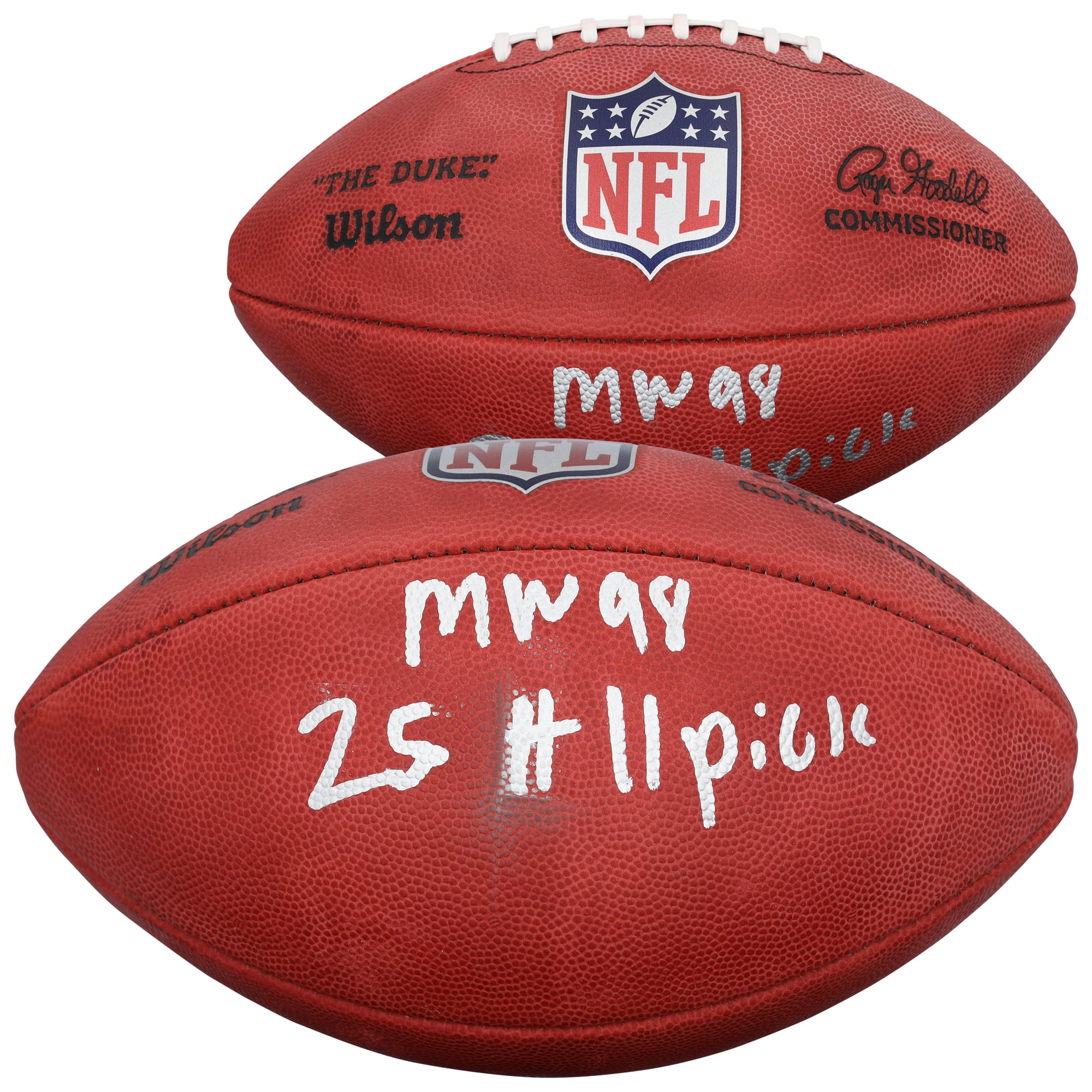 Mykel Williams San Francisco 49ers Autographed Wilson Duke Full Color Football with "2025 #11 Pick" Inscription