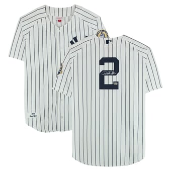 Derek Jeter New York Yankees Autographed White Mitchell & Ness 2013 Authentic Jersey