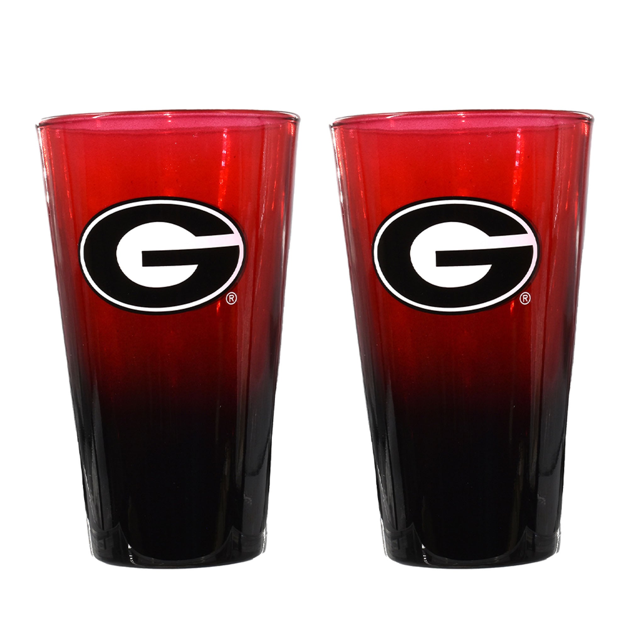 The Memory Company Georgia Bulldogs Two-Pack 16oz. Ombre Pint Glass Set