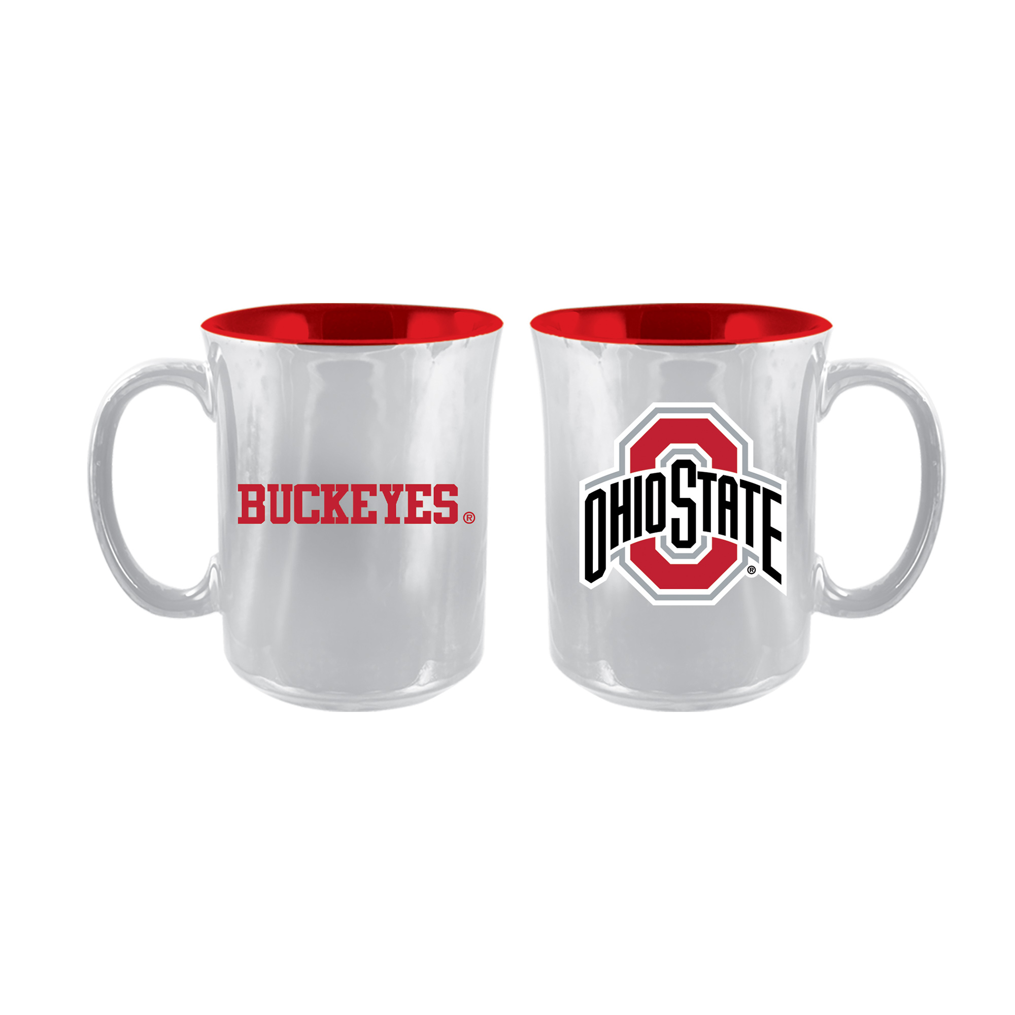 The Memory Company Ohio State Buckeyes 2-Pack 15oz. Iridescent Ceramic Mug Set