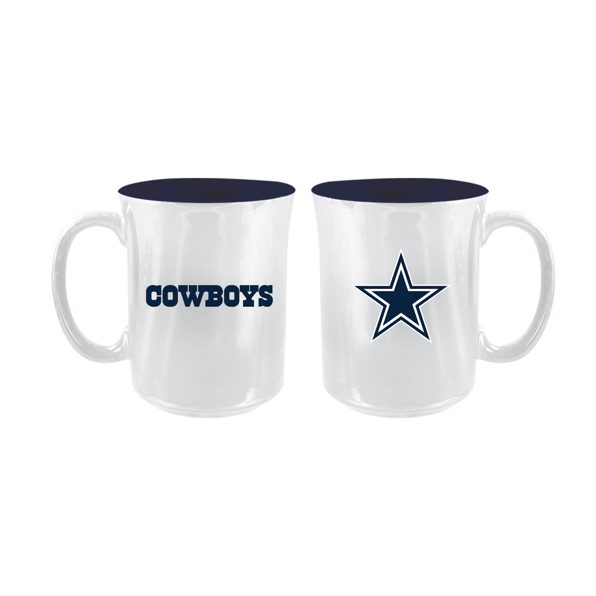 The Memory Company Dallas Cowboys 2-Pack 15oz. Iridescent Ceramic Mug Set