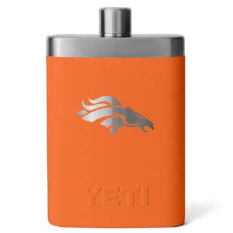 YETI Orange Denver Broncos 7oz. Flask