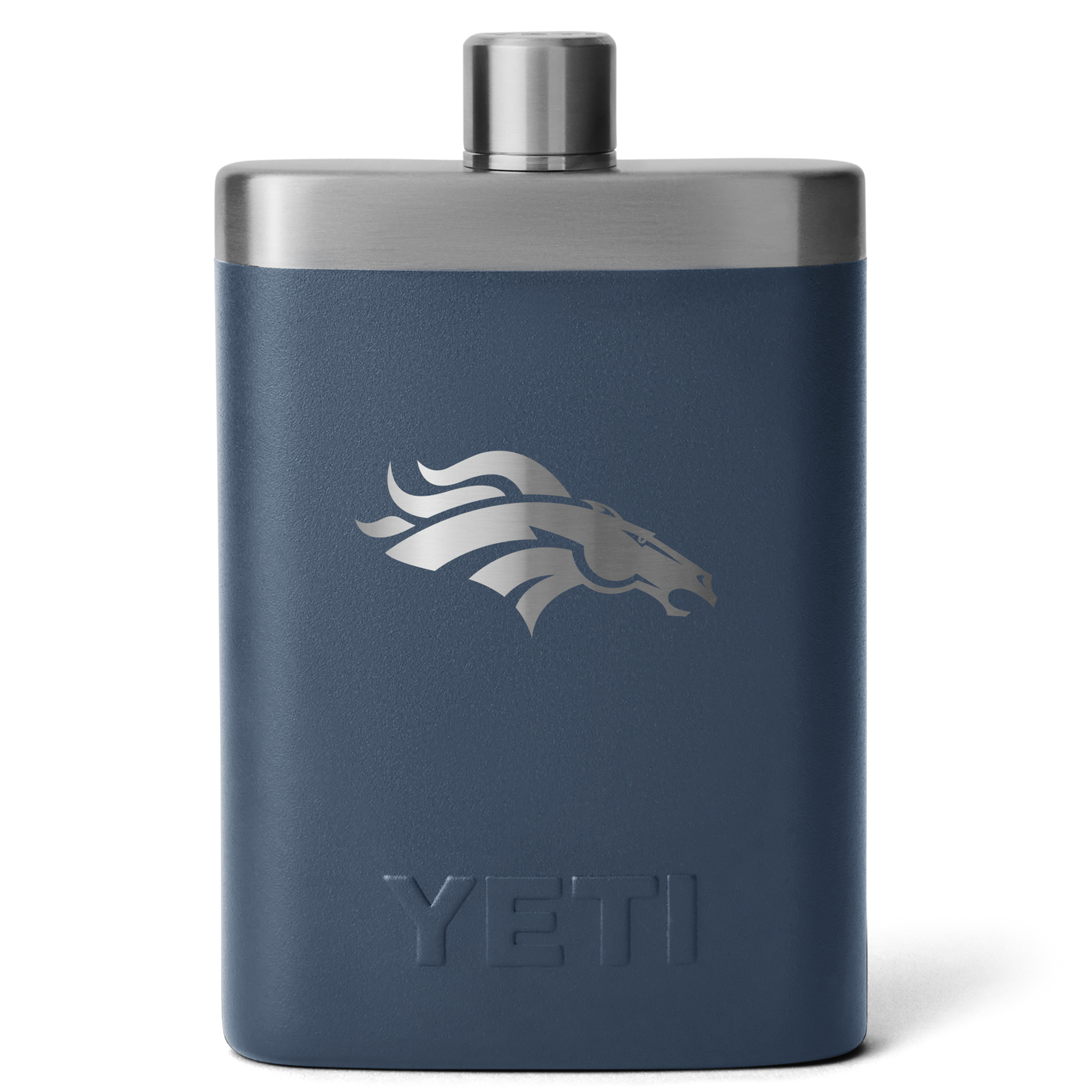 YETI Navy Denver Broncos 7oz. Flask