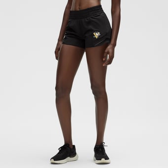 "Women's lululemon Black Pittsburgh Penguins Hotty Hot High-Rise Lined Short 4"""