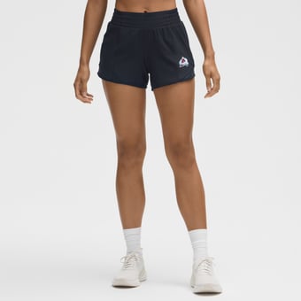 "Women's lululemon True Navy Colorado Avalanche Hotty Hot High-Rise Lined Short 4"""
