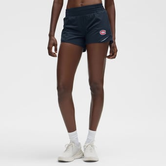 "Women's lululemon True Navy Montreal Canadiens Hotty Hot High-Rise Lined Short 4"""