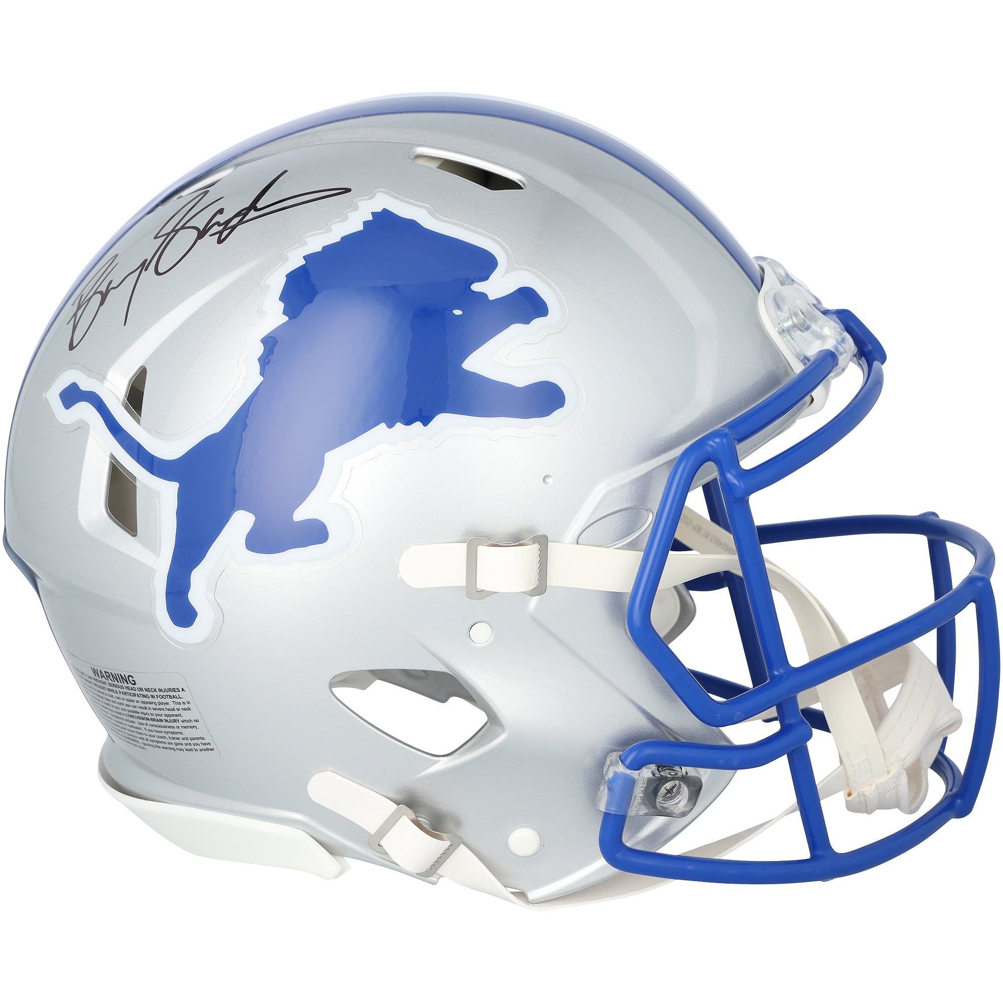 Barry Sanders Detroit Lions Autographed Riddell 1983-2022 Throwback Speed Authentic Helmet