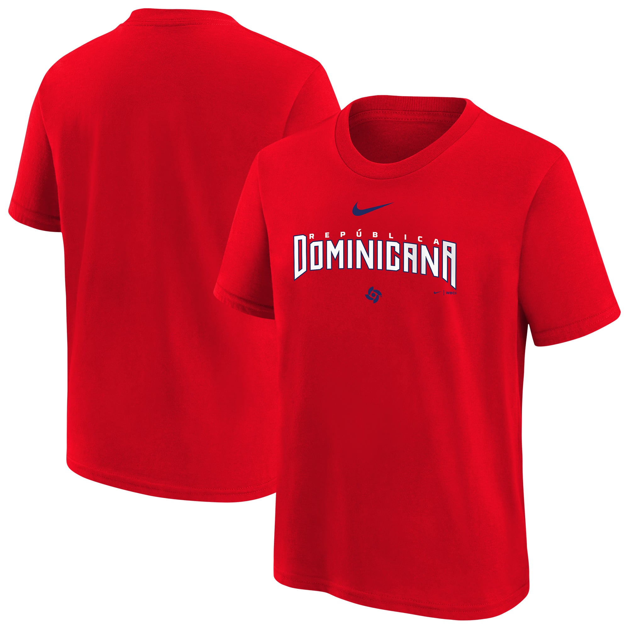 Youth Nike  Red Dominican Republic Baseball 2026 World Baseball Classic Country T-Shirt