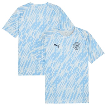 Men's Puma Sky Blue Manchester City 2025/26 Pre-Match Training Jersey