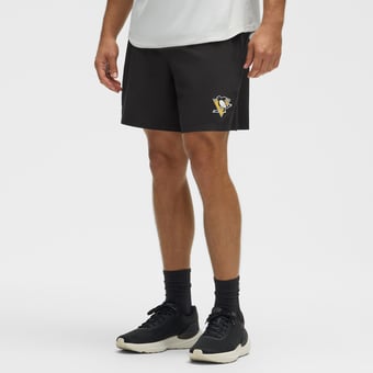 "Men's lululemon Black Pittsburgh Penguins Pace Breaker Linerless Short 7"""