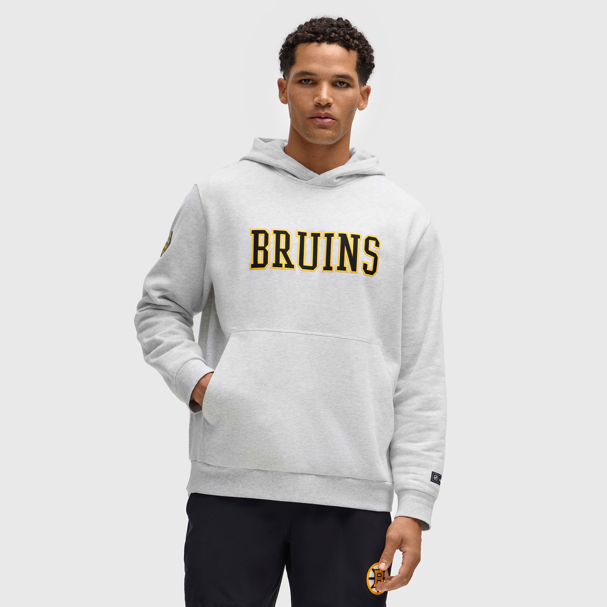 Men's lululemon Heathered Core Ultra Light Grey Boston Bruins Steady State Pullover Hoodie