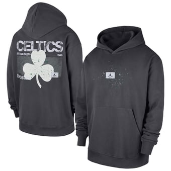 Men's Jordan Brand Anthracite Boston Celtics Statement Jumpman Flight Premiere Hoodie