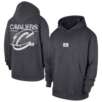 Men's Jordan Brand Anthracite Cleveland Cavaliers Statement Jumpman Flight Premiere Hoodie