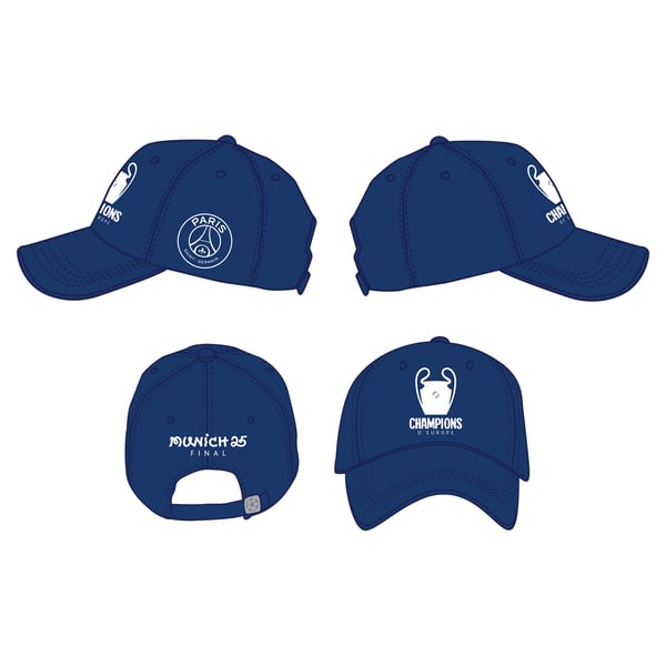 Casquette Baseball PSG Champions d'Europe 2025