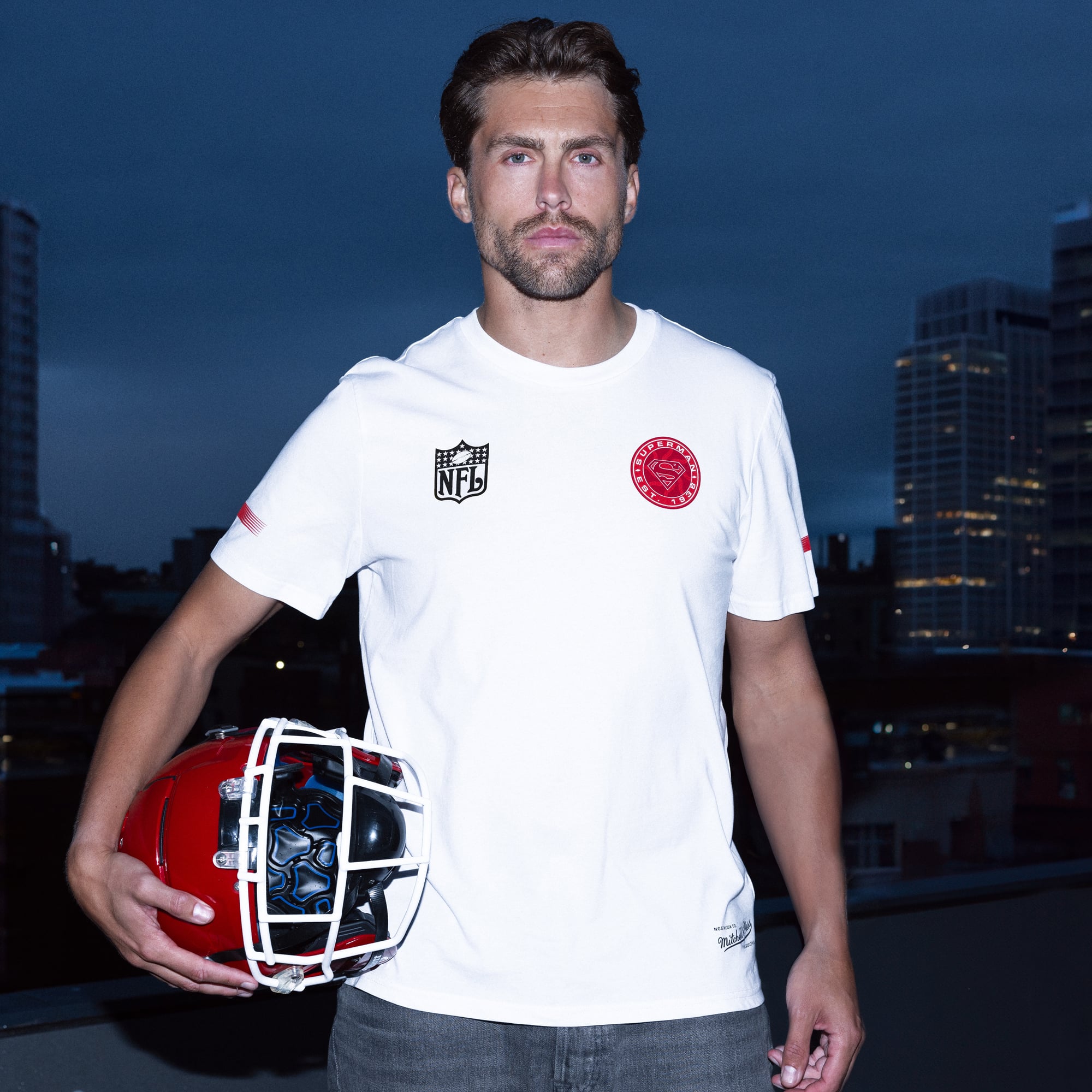 Maglietta Warner Bros Superman X NFL Greatest Defender - Uomo