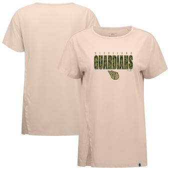 Women's Levelwear Khaki Cleveland Guardians Influx Protect W T-Shirt