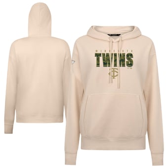 Women's Levelwear Khaki Minnesota Twins Adorn Protect W Pullover Hoodie