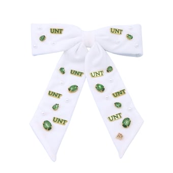 Brianna Cannon North Texas Mean Green Bow Barrette