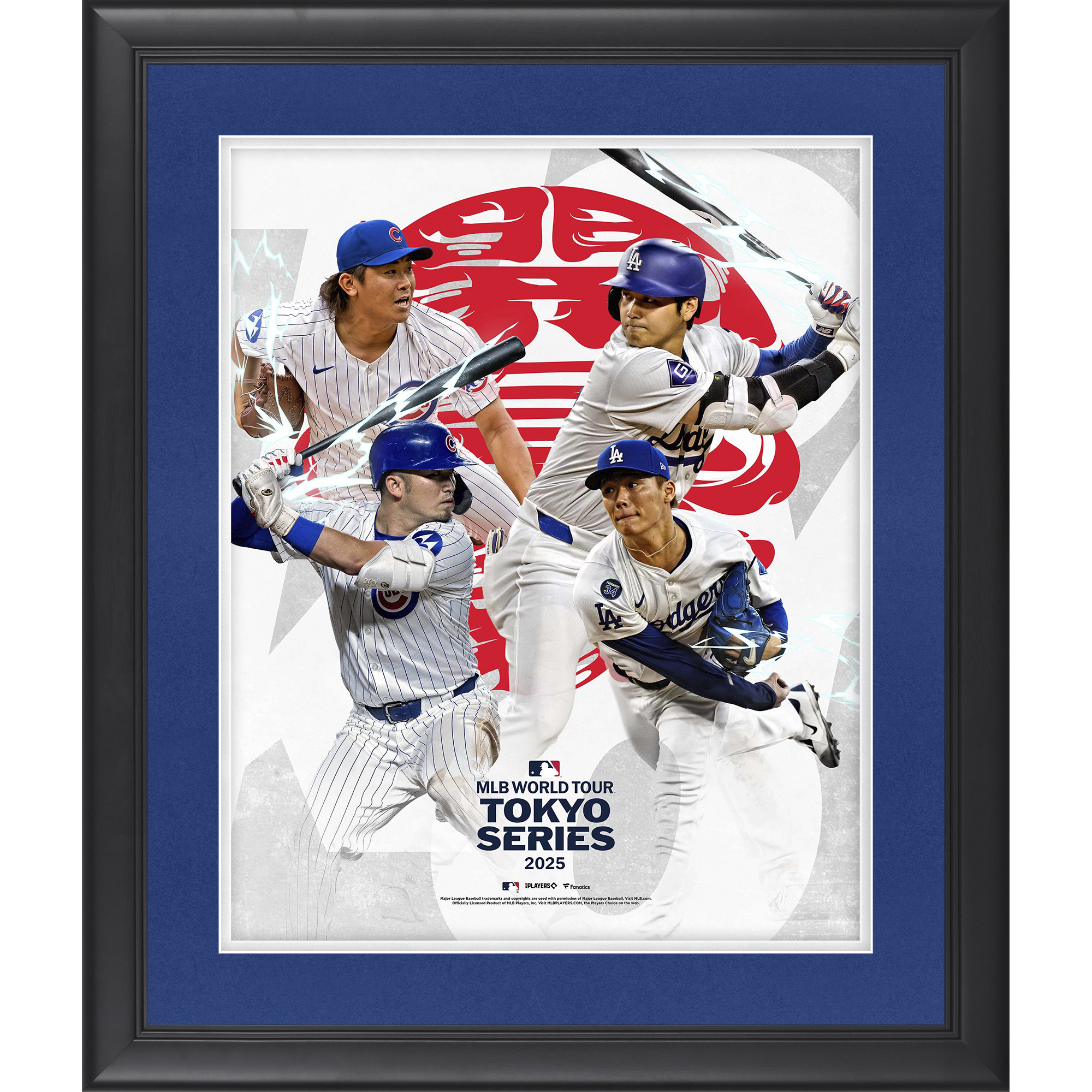 2025 MLB Tokyo Series Framed Unsigned Collage Photograph