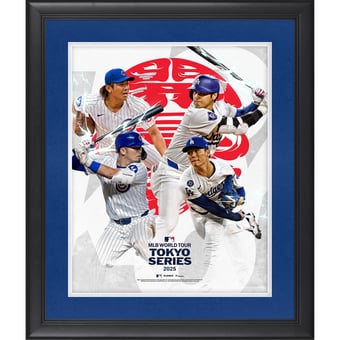 2025 MLB Tokyo Series Framed Unsigned Collage Photograph