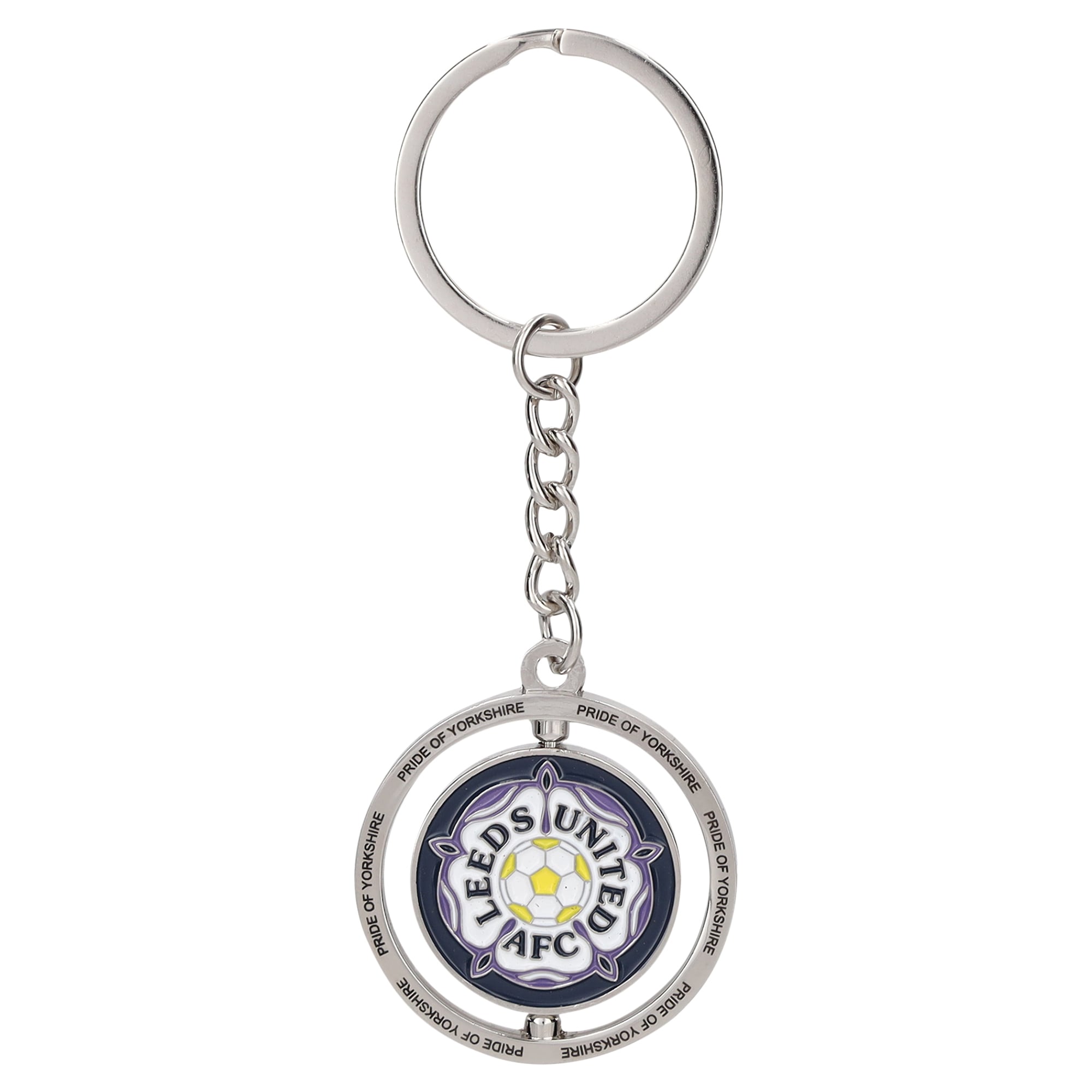 Leeds United Retro Spinner Keyring