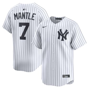 Men's Nike Mickey Mantle White New York Yankees Home Limited Player Jersey